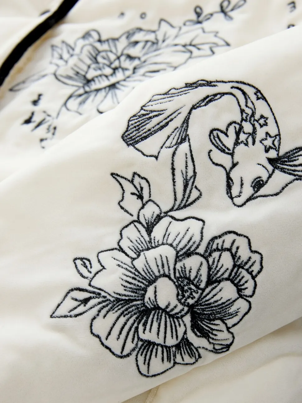 Veste matelassée brodée doublée Borg Rockett St George