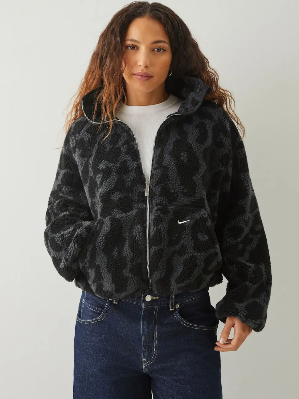 Veste oversize en polaire Nike Sportswear à poils hauts