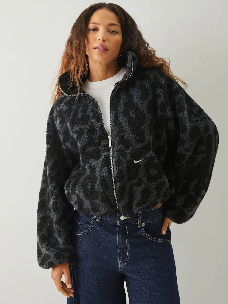 Veste oversize en polaire Nike Sportswear à poils hauts