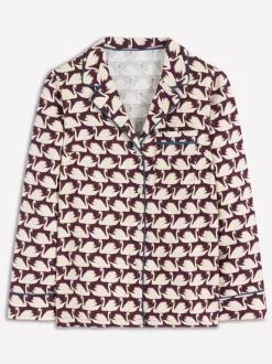 Violet - Chemise de pyjama Boden en coton brossé
