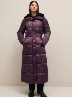 Violet - Manteau long matelassé Résistant à la douche