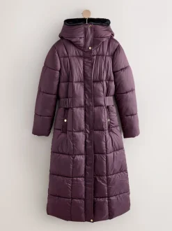 Violet - Manteau long matelassé Résistant à la douche