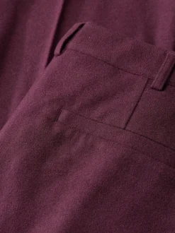 Violet - Pantalons de costume Seasalt Cornwall Lowena en laine, coupe droite