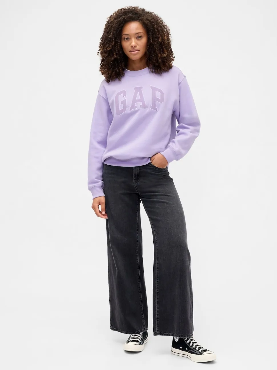 Violet - Sweat Gap décontracté à logo