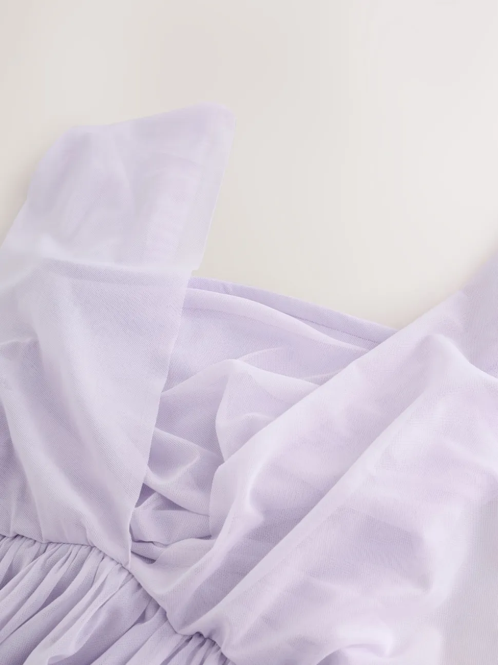 Violet lilas - Robe longue de demoiselle d’honneur multicolore en maille pour invitée de mariage