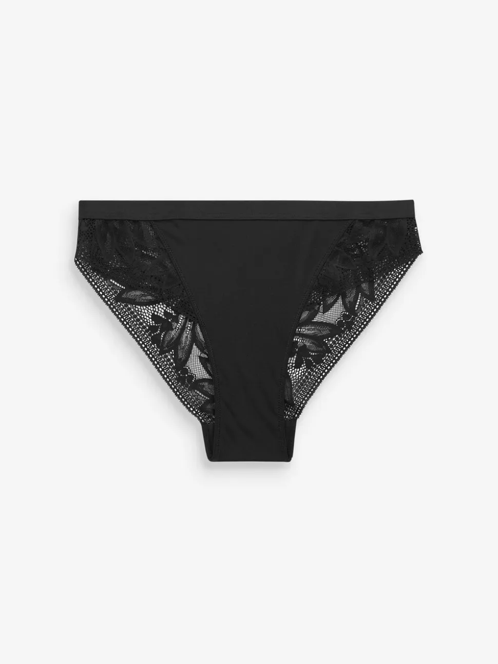 Violet Noir/mauve - Lot de 2 culottes en microfibre et dentelle