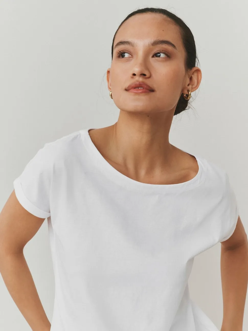 Violet/bleu/jaune beurré/rose/blanc - Lot de 5 T-shirts à mancherons