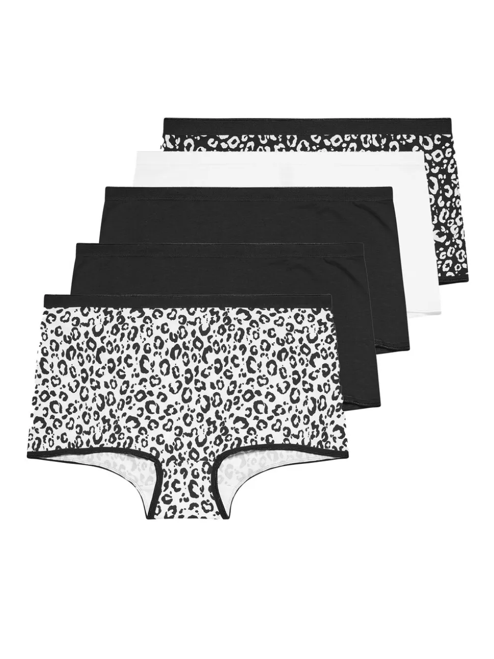 Yours Curve 5 Pack Animal Shorts