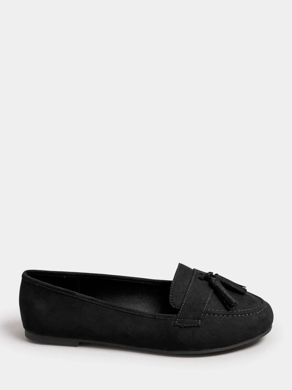 Yours Curve Coupe large Micro Tassle Mocassins