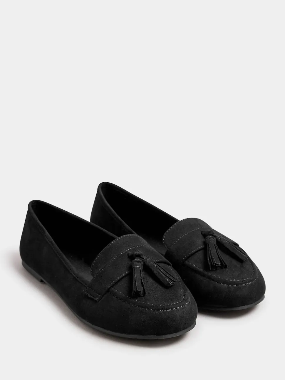 Yours Curve Coupe large Micro Tassle Mocassins