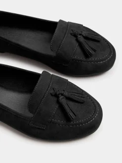 Yours Curve Coupe large Micro Tassle Mocassins