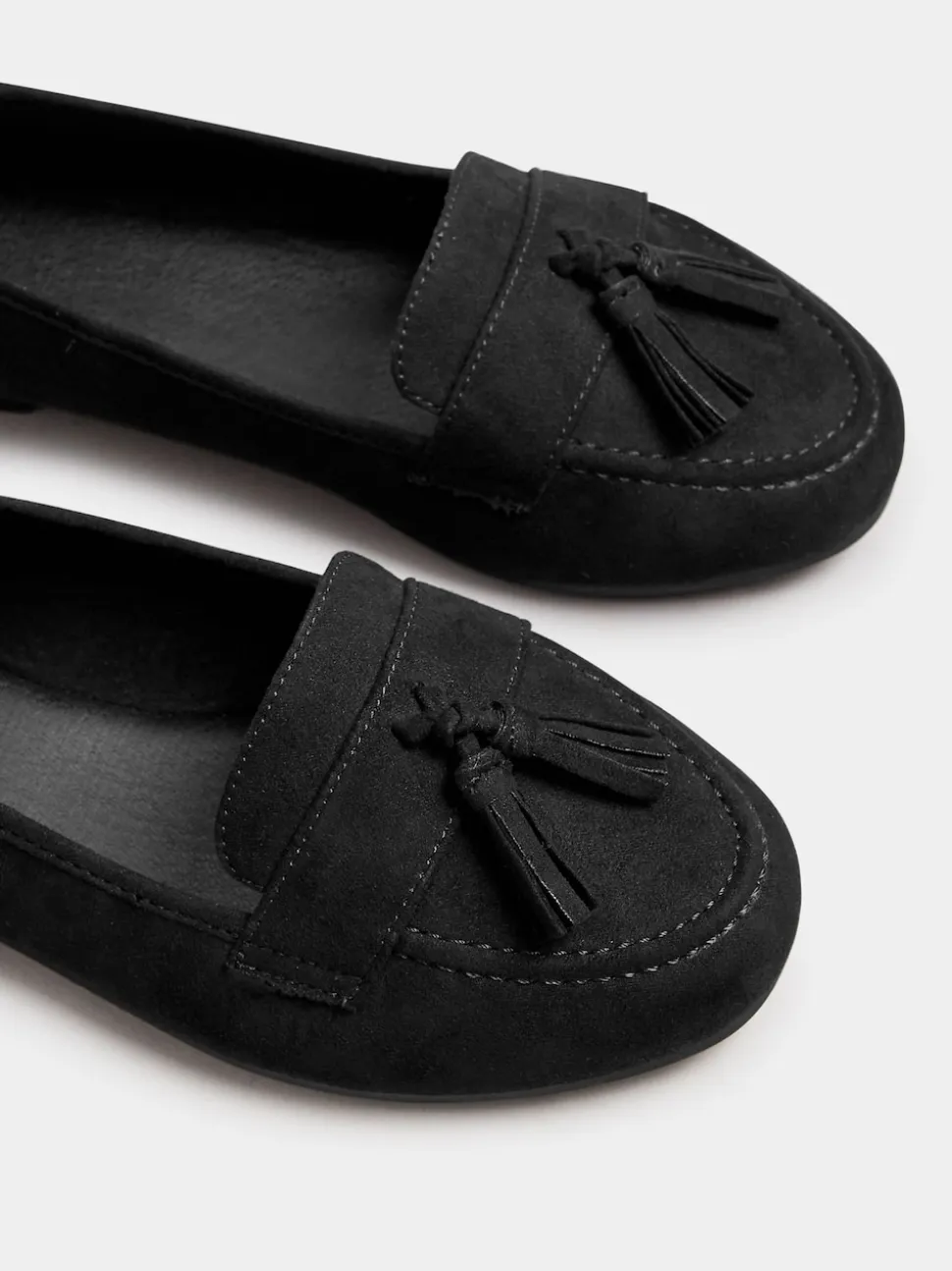 Yours Curve Coupe large Micro Tassle Mocassins