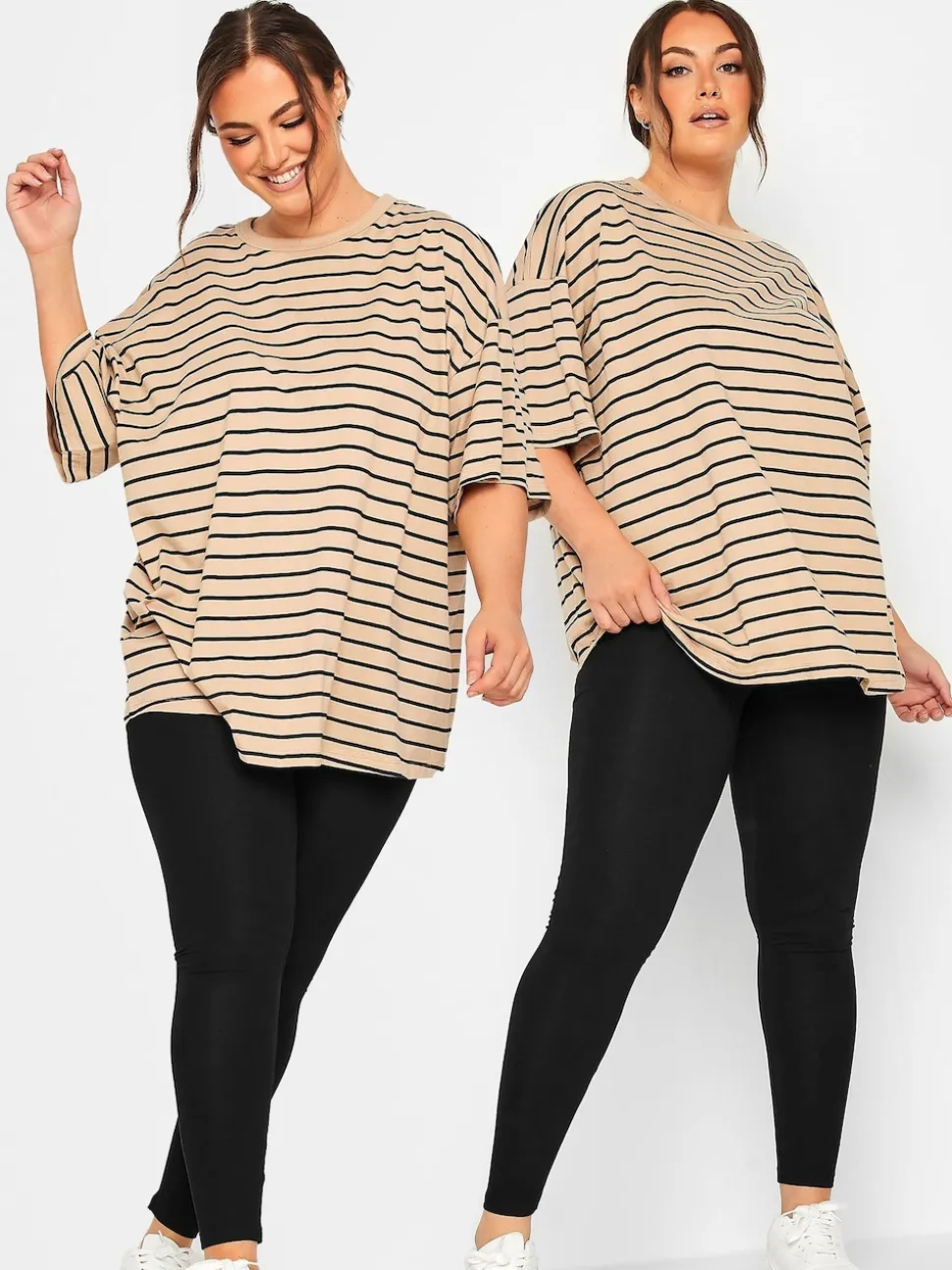 Yours Curve lot de 2 leggings essentiels en coton