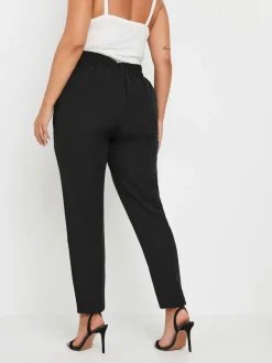 Yours Curve Pantalons de travail à taille décolletée