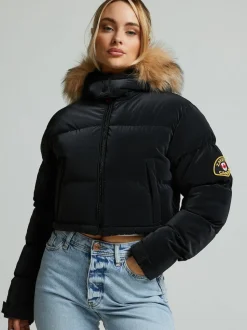Zavetti Canada Bellucci 2 femme.0 Doudoune crop top noire