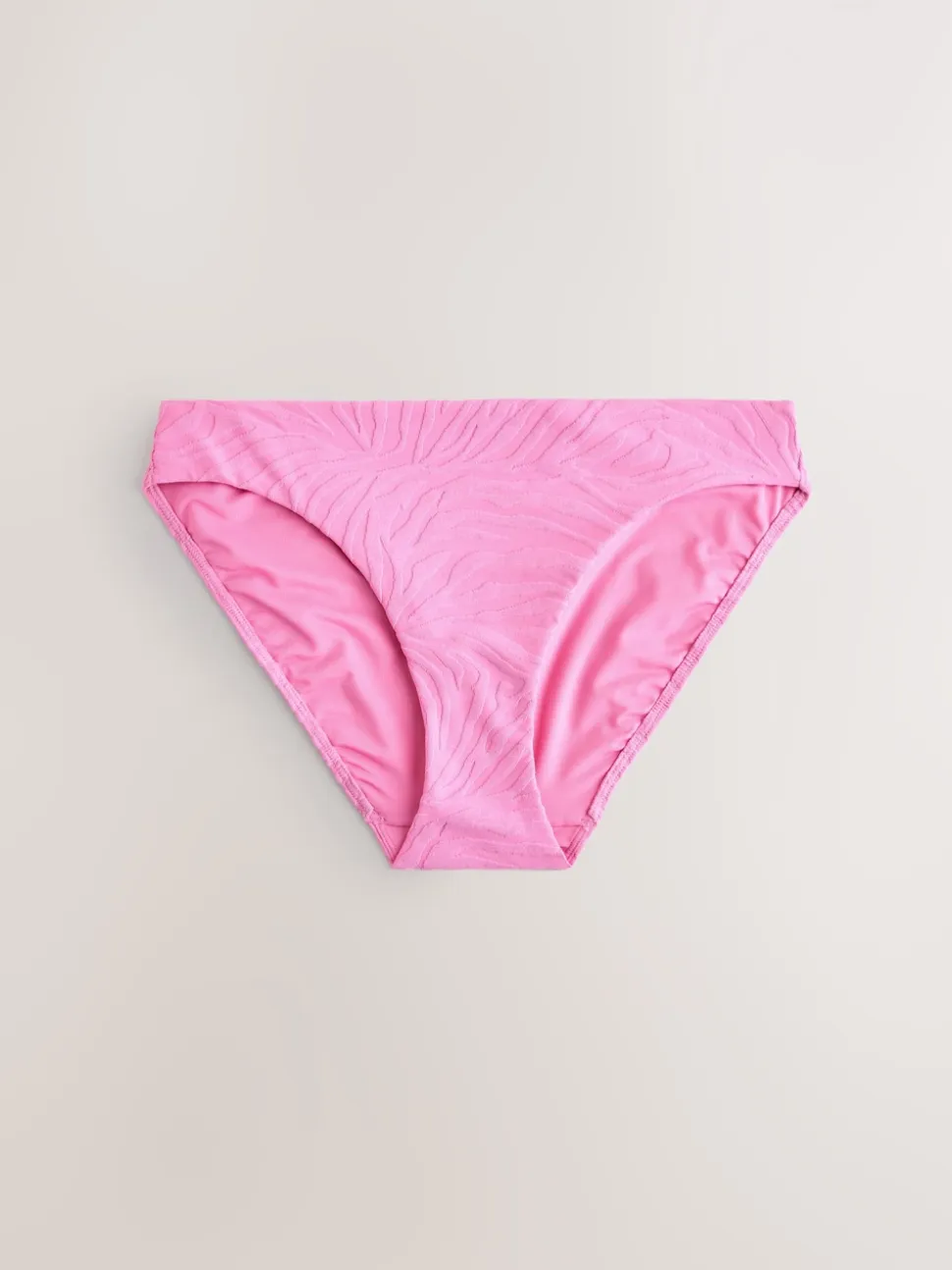 Zèbre rose texturé - Bas de bikini