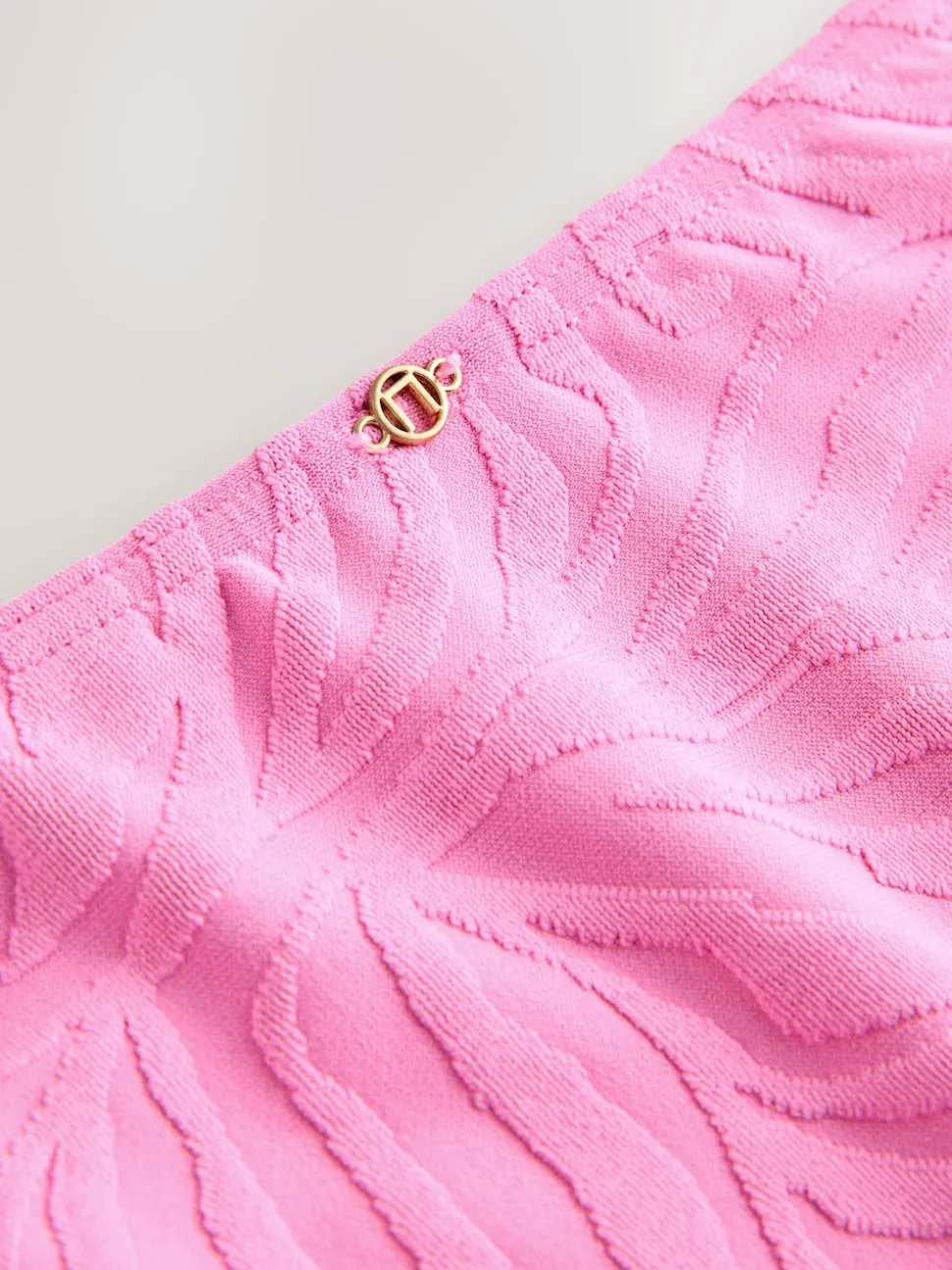 Zèbre rose texturé - Bas de bikini